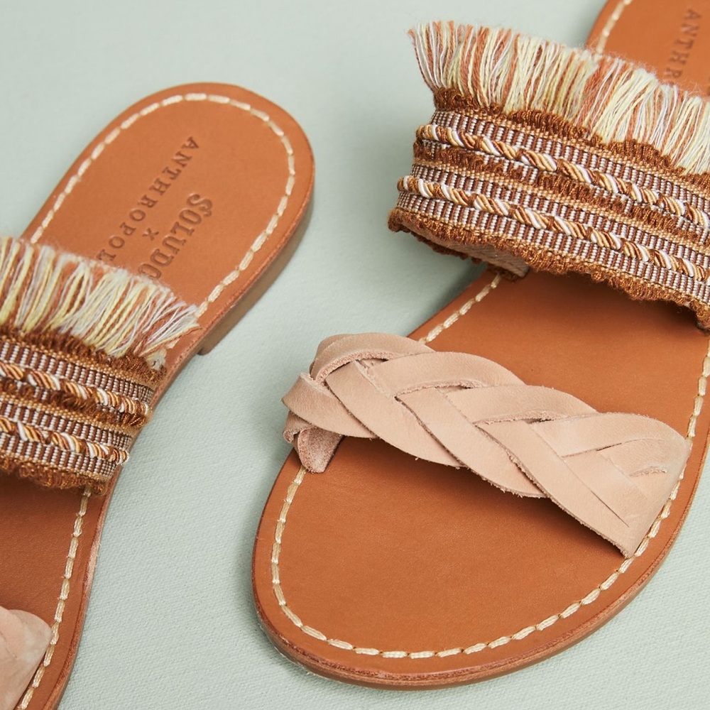 SOLUDOS x ANTHROPOLOGIE Panarea Braided
Slide Sandals - Sz 7 - Picture 2 of 13
